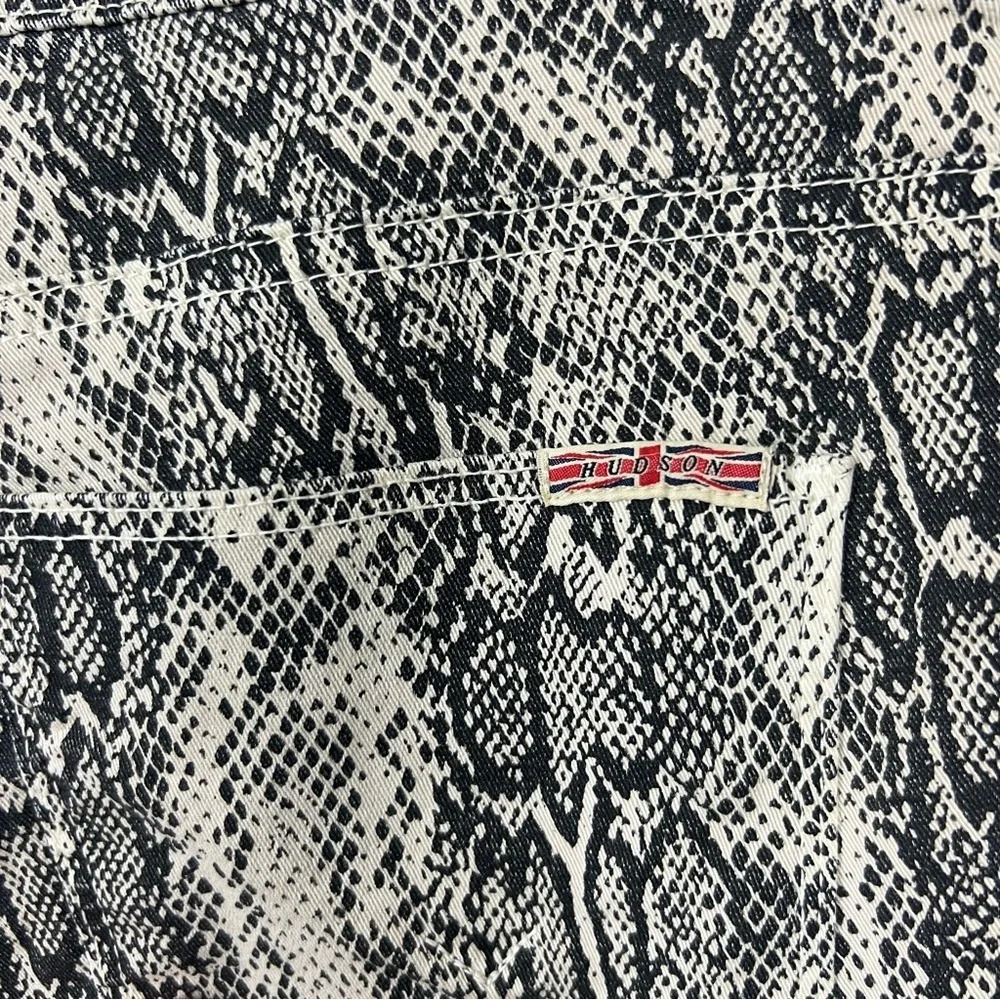 HUDSON stretchy snake print denim pants Sz 29 - Picture 6 of 8